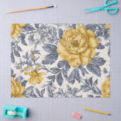 Gouden en Zilveren Bloemendesign Tissuepapier (Craft)