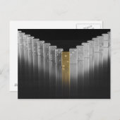 Gouden en zilveren domino's briefkaart (Voorkant / Achterkant)