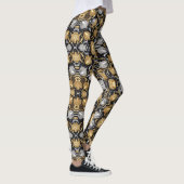 Gouden en Zilveren Eikenboom Acorn Gym Design Leggings (Rechts)
