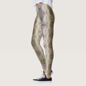 Gouden en zilveren kant wandtapijt Kaleidoscoop Leggings (Links)