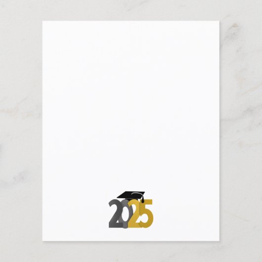 Gouden en zilveren klasse van 2025 Afstudeerder (Achterkant)