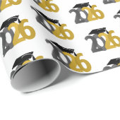 Gouden en zilveren Klasse van 2026 Afstuderen Cadeaupapier (Rol Hoek)