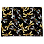 Gouden en zilveren libellen groot cadeauzakje (Voorkant)