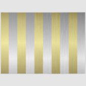 Gouden en zilveren strepen Kerstmis Tissuepapier (Voorkant)