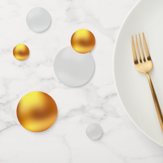 Gouden en zilveren tafelconfetti confetti (Groep)