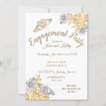 Gouden en Zilveren Vlinders Verlovingsfeest