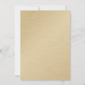 Gouden en zwarte ballonnen 75e verjaardag uitnodig kaart (Achterkant)