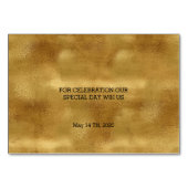 Gouden en zwarte bedankkaarten kaart (Achterkant)