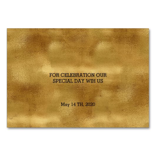 Gouden en zwarte bedankkaarten kaart (Achterkant)