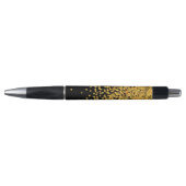 Gouden en Zwarte Confettien Pen (Voorkant)