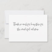 Gouden en zwarte glitter nummer 30ste verjaardag bedankkaart (Achterkant)