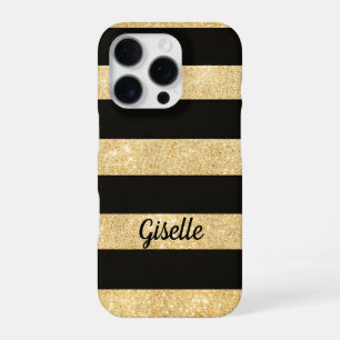 Gouden en zwarte iPhone 16 Pro hoes Hoesje