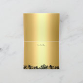 gouden en zwarte kant bedankkaart (Binnen)