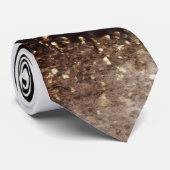Gouden en zwarte Kapsalon Stropdas (Opgerold)
