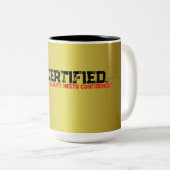 Gouden en zwarte koffie Mok (Voorkant rechts)