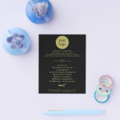 Gouden en zwarte schoonheidssalon flyer (Enkel)