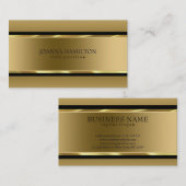 Gouden en zwarte strepen visitekaartje (Voorkant / Achterkant)