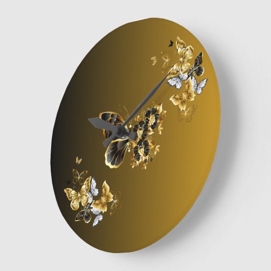 Gouden en zwarte vlinderbloemige kunst Gouden Euph Grote Klok (Hoek)