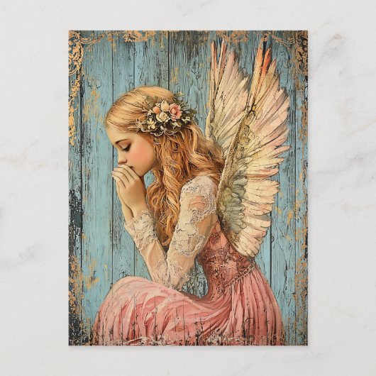 Gouden Engel Briefkaart (Voorkant)