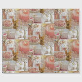 Gouden Engel en Decoraties Inpakpapier (Vlak)