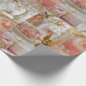 Gouden Engel en Decoraties Inpakpapier (Hoek)