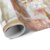 Gouden Engel en Decoraties Inpakpapier (Rol Hoek)