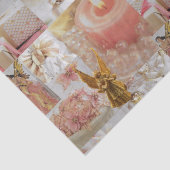 Gouden Engel en Decoraties Weefseldocument Tissuepapier (Detail)