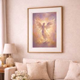 Gouden Engel Ethische Spirituele Muurkunst Poster
