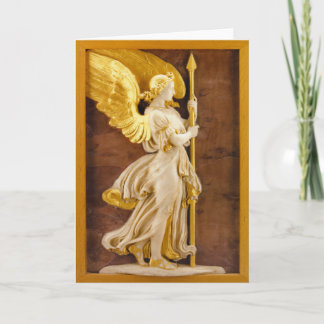 Gouden Engel Feestdagen Kaart