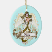 Gouden engel hart ornament (Rechts)