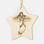 Gouden Engel Keramisch Ornament (Links)