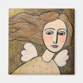 gouden engel magneet (Voorkant)