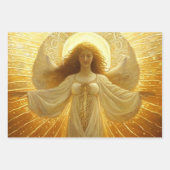 Gouden Engel Ontwaakt van Kennis Inpakpapier Vel (Voorkant 3)