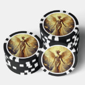 Gouden Engel Poker Chips (Opstapeling)