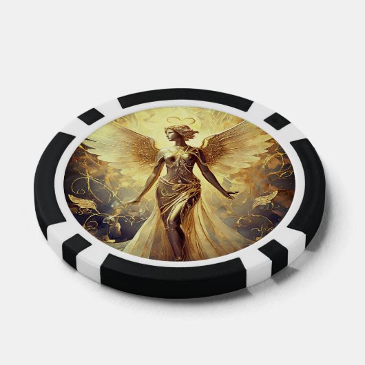 Gouden engel pokerfiches poker chips (Enkel)