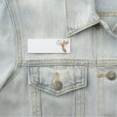 Gouden Engel & Trompet Kerstkunst Naamplaatje (In situ)