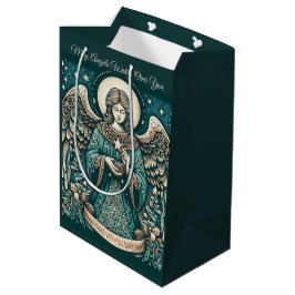 Gouden Engel van Vrede Medium Cadeauzakje