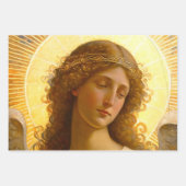 Gouden Engel Zachte Boodschapper van de Liefde  Inpakpapier Vel (Voorkant 3)