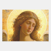 Gouden Engel Zachte Boodschapper van de Liefde  Inpakpapier Vel (Voorkant 2)