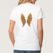 Gouden engelenvleugels  ontwerp t-shirt (Achterkant)