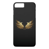 Gouden engelenvleugels op een zwarte achtergrond Case-Mate iPhone case (Achterkant)