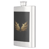 Gouden engelenvleugels op een zwarte achtergrond flacon (Links)