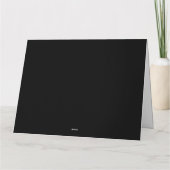 Gouden engelenvleugels op een zwarte achtergrond kaart (Achterkant)