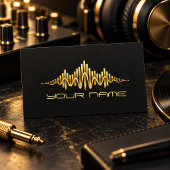 Gouden Equalizer DJ Visitekaartje