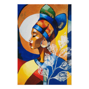 Gouden Erfenis: Levendig Afrikaans Koningin Muurku Perfect Poster