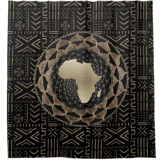 "Gouden Erfgoed" Douchegordijn (Voorkant)