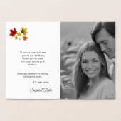 Gouden esdoorn - Elegante bladmotieven Folie Kaarten (Binnen)