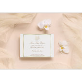 Gouden esdoornblad Sla de datum post Kaart op