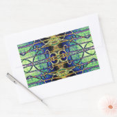 Gouden Etsen Rechthoekige Sticker (Envelop)