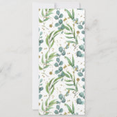 gouden eucalyptus greenery Weddenemkaart Kaart (Achterkant)